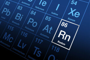 Radon element on periodic table